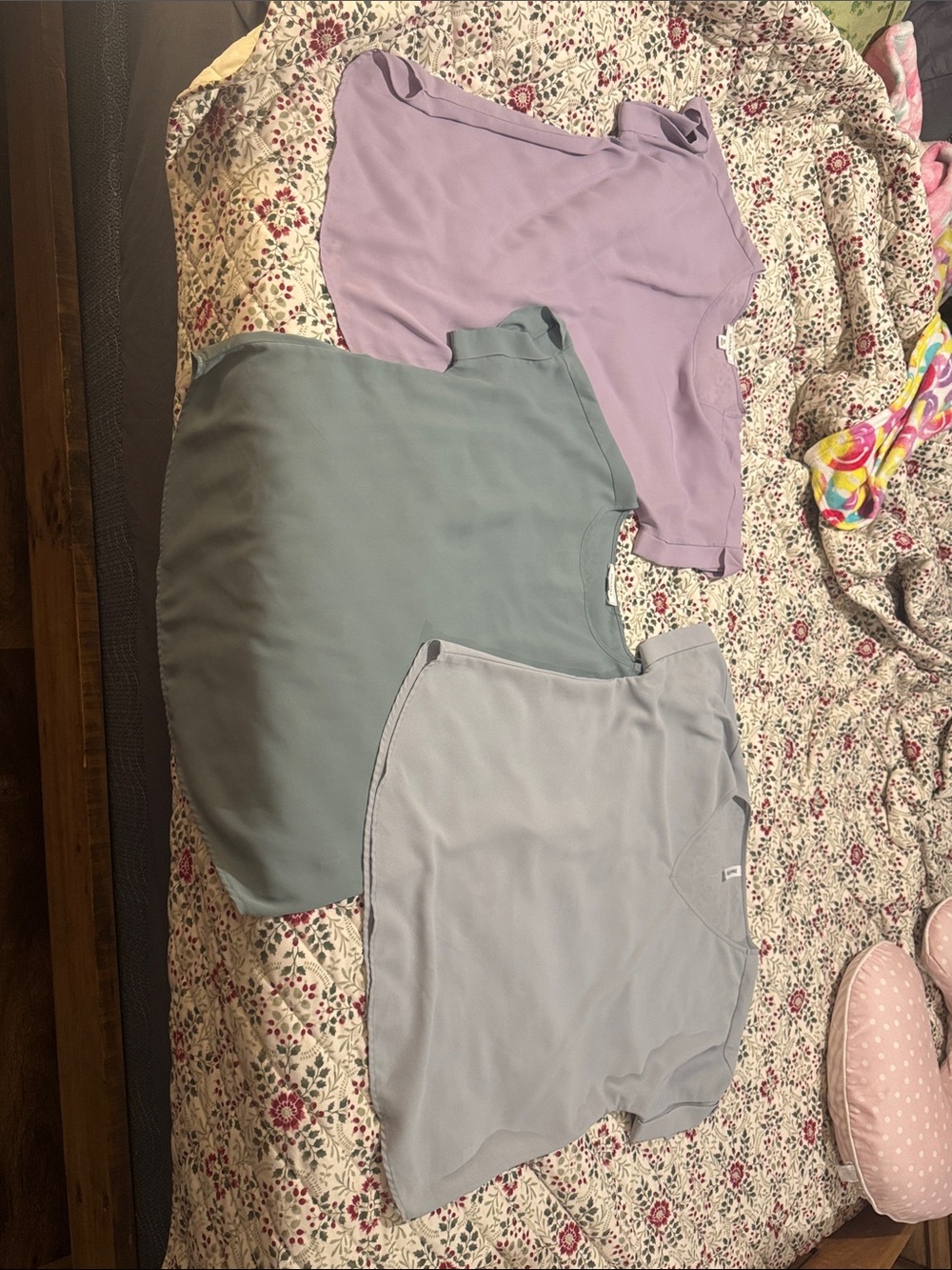 Women’s Lightweight Blouse - Lavender, Sage, and Light Gray